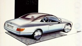 Mercedes-Benz S-Klasse (1992) - Eine Designzeichnung