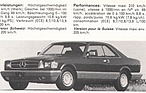 Mercedes-Benz SEC 3,8-Liter-V8 - 204 PS (DIN) Benzineinspritzung (1984)
