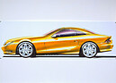 Mercedes-Benz SL 500 (2001) - Designskizze, schon nahe am finalen Entwurf