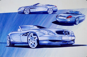 Mercedes-Benz SL 500 (2001) - Designskizzen und Entwürfe