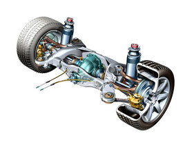 Mercedes-Benz SL 500 (2001) - Raumlenker-Hinterachse des R230