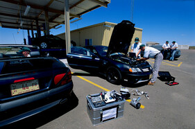 Mercedes-Benz SL 500 (2001) - bei Testfahrten