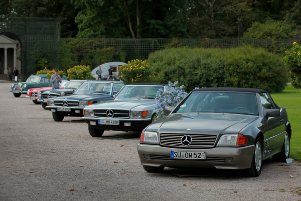 Mercedes-Benz SL Baureihen, R129, R107 und Vorgänger Pagode und 190 SL - Classic-Gala Schwetzingen 2020