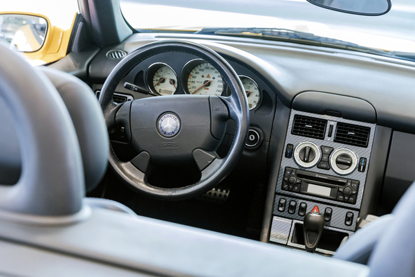 Bild: Mercedes-Benz SLK 230 Kompressor (Baureihe 170) (1997) – Cockpit – Sonderausstellung "Youngtimer" im Mercedes-Benz Museum