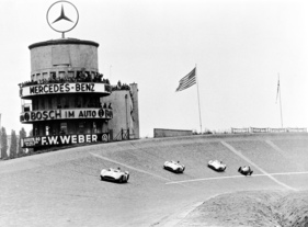 Mercedes Benz W 196 (1954) - der Grosse Preis von Berlin auf der Avus, Dreifachsieg von Kling, Fangio und Herrmann