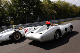 Mercedes Benz W 196 (1954) - unterschiedliche Linienführungen auch beim Heck