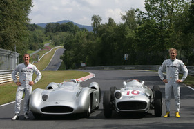 Mercedes Benz W 196 (1954) - wiedervereinigt auf dem Nürburgring im Jahre 2011