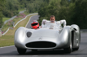 Mercedes Benz W 196 (1954) - wiedervereinigt auf dem Nürburgring im Jahre 2011
