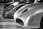 Mercedes Benz W 196 R Stromlinie (1954) - und sein "Nachfolger" Sauber-Mercedes Benz C9 - an der Rétromobile Paris 2014