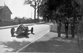 Mercedes Benz W 25 (1934) - Rudolf Caracciola beim Grossen Preis der Schweiz in Bremgarten am 26. August 1934