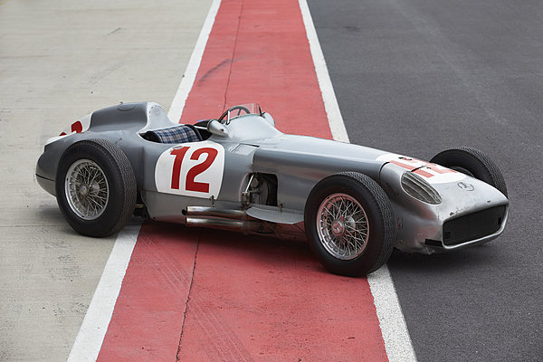 Image: Mercedes-Benz W196 (1954) - Juan Manuel Fangio won his second world championship title with this car