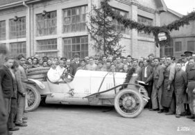 Mercedes Grand Prix 4,5 Liter (1914) - Rückkehr der Wagen von der Targa Florio - Otto Salzer und August Grupp