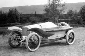 Mercedes Grand Prix 4,5 Liter (1914) - der GP-Rennwagen mit 4,5 Liter Hubraum und angeschraubten Kotflügeln