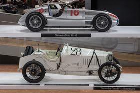 Mercedes Grand Prix 4,5 Liter (1914) - interessanter Vergleich zum Mercedes Benz W165 Silberpfeil