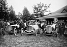 Mercedes Mannschaft mit Christian Werner, Otto Salzer und Alfred Neubauer - Semmering-Rennen (1924)