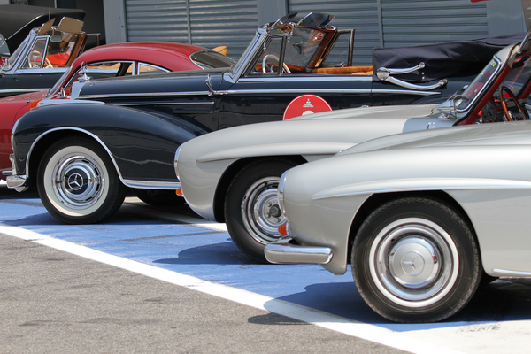 Mercedes-Modelle der Fünfzigerjahre in Monza - Passione Caracciola 2017