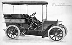 Mercedes-Simplex 28 HP (1904) - mit Tonneau-Karosserie und Sonnendach