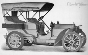 Mercedes-Simplex 60 PS (1904) - mit Tonneau-Phaeton-Karosserie und amerikanischem Verdeck