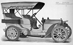 Mercedes-Simplex 60 PS (1904) - mit Tonneau-Phaeton-Karosserie und amerikanischem Verdeck