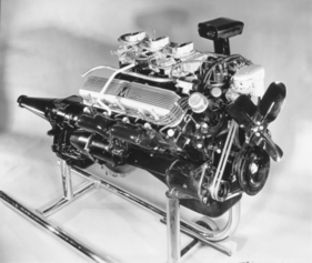 Mercury (1958) – Ohne Luftfilter offenbart der "Super Marauder" die ganze Pracht seiner drei Doppelvergaser