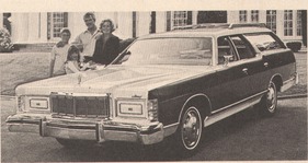 Mercury Marquis - Marquis Brougham - Grand Marquis - Colony Park 6,6-Liter-V8-Motor - 158 HP (netto) 1 Doppelvergaser (1975)