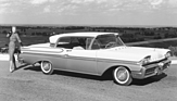 Mercury Montclair 2-Door Turnpike Cruiser (1958) – Sondermodell mit versenkbarer "Breezaway"-Heckscheibe und seitlichen Dachleuchten