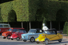 Messerschmitt KR 201 (1956) - mit zwei Sitzen hintereinander und als Cabriolet knapp 90 km/h schnell - Classic-Gala Schwetzingen 2018
