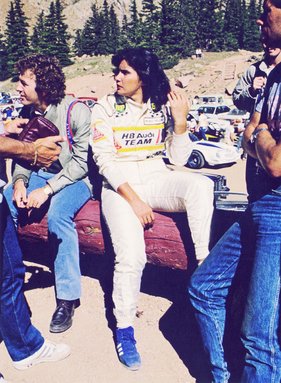 Michele Mouton am Pikes Peak Rennen in 1985