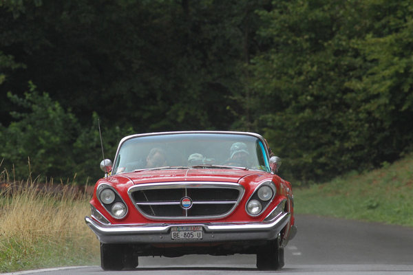 Mike Thuckwell auf dem Weg zur Spitze - an der Bergprüfung für historische Sport- und Rennwagen in Altbüron 2015