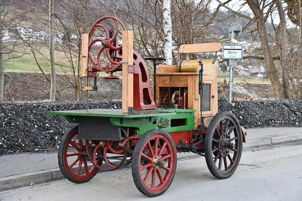 Millot Mobile Bandsäge (1899) - als Lot 129 angeboten an der Versteigerung der Oldtimer Galerie in Toffen am 26. März 2022