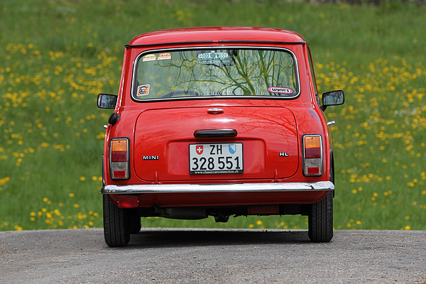 Mini 1000 HL (1982) - das Heck wurde in der ganzen Bauzeit kaum angepasst