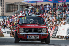 Mini 1275 GT (1971) - mit Startnummer 199 an der Ennstal-Classic 2017