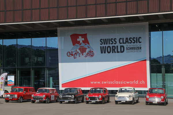 Mini selection in front of the exhibition halls - Swiss Classic World Lucerne 2023