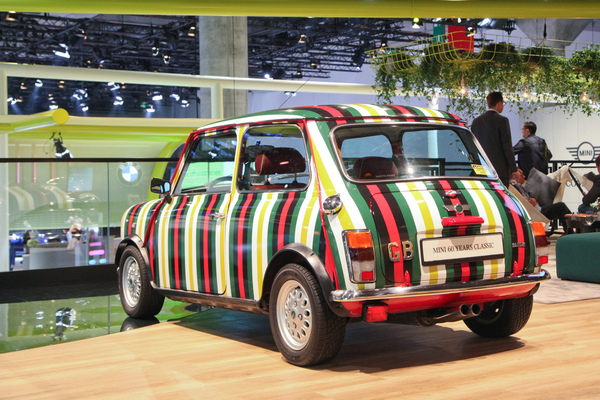 Mini Cooper (1988) - auf dem BMW-Stand werden 60 Jahre Mini Classic gefeiert - IAA in Frankfurt 2019