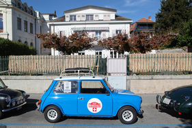 Mini Cooper - zu verkaufen waren nur der Dachständer mit den Rädern - Swiss Classic British Car Meeting Morges 2017