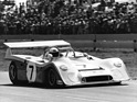 Mirage M6 (1972) - Der neu eingeführte 3-Liter Gulf Mirage M6 in voller Fahrt - Wegen Problemen im Differenzialgetriebe aber vorzeitig ausgeschieden (12 Stunden von Sebring 1972)