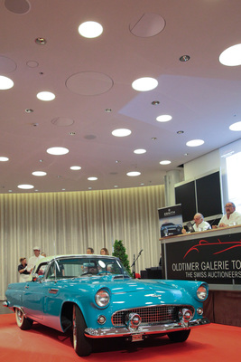 At CHF 62,000, the Thunderbird fetched a significantly higher price than the estimated value of CHF 50,000 to 60,000 - Auction of the classic car gallery at the Dolder Grand Hotel 2017