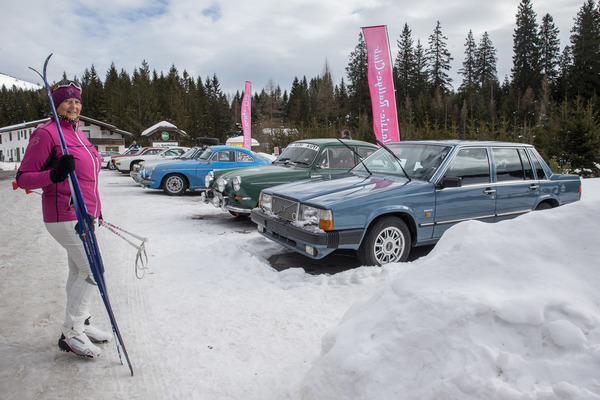 Mit den Skiern möglicherweise besser ausgerüstet als mit einem Auto - Teichalm Winterclassic 2018