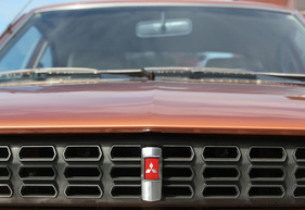 Mitsubishi Celeste 1600 ST (1977) - von vorne verrät nur das Markenzeichen die Herkunft