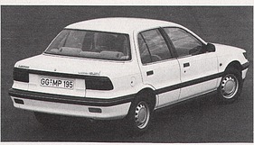 Mitsubishi Colt / Lancer - Mirage - 1,3-Liter - 79 PS (JIS netto) 1 Registervergaser (1990)