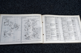 Mitsubishi Debonair (1988) - Werkstatthandbuch. Mit ungeheurer Akribie wird beschrieben, welche Teilenummer für genau welches Modell passt