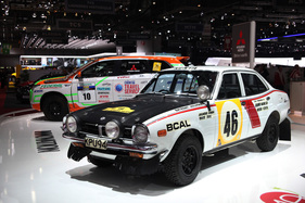 Mitsubishi Lancer 1600 GSR Rally (1974) - Joginder Singh fuhr den Wagen zum Sieg bei der Safari Rallye - am Genfer Automobilsalon 2014 (1974)