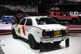 Mitsubishi Lancer 1600 GSR Rally (1974) - leistete immerhin 160 PS - am Genfer Automobilsalon 2014
