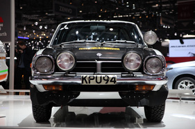 Mitsubishi Lancer 1600 GSR Rally (1974) - mit 1,525 Metern eher schmal für heutige Begriffe - am Genfer Automobilsalon 2014