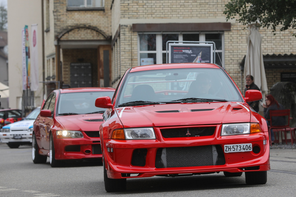 Mitsubishi Lancer Evo VI (1999) - als Basis für die Rallye-Fahrzeuge - Japanese Car Meeting Kemptthal 2025