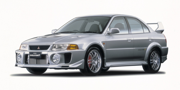 Image: Mitsubishi Lancer Evolution V - built from 1998 to 1999