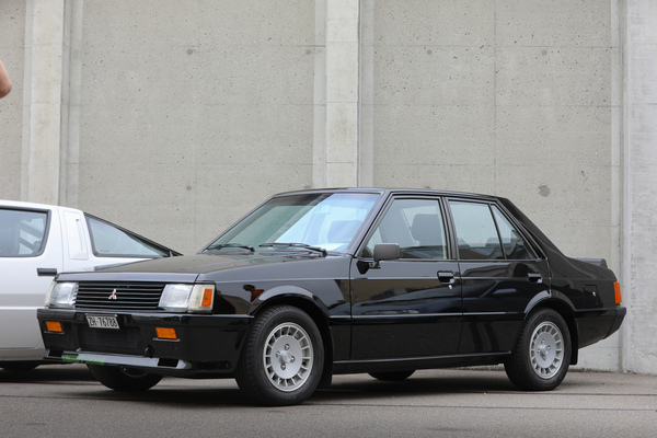 Mitsubishi Lancer Turbo (1983) - mit 170 PS aus zwei Litern Hubraum dank Turbolader - Japanese Car Meeting Kemptthal 2025