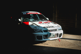 Mitsubishi Lancer - auf dem Life Rallye Stage an der Race Retro 2018