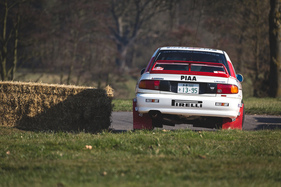 Mitsubishi Lancer - auf dem Life Rallye Stage an der Race Retro 2018