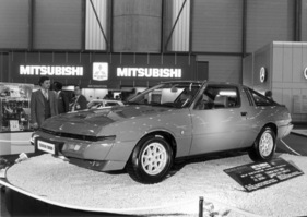 Mitsubishi Starion Turbo (1982) - am Genfer Automobilsalon von 1982 - das Coupé feiert in Genf seine Weltpremiere